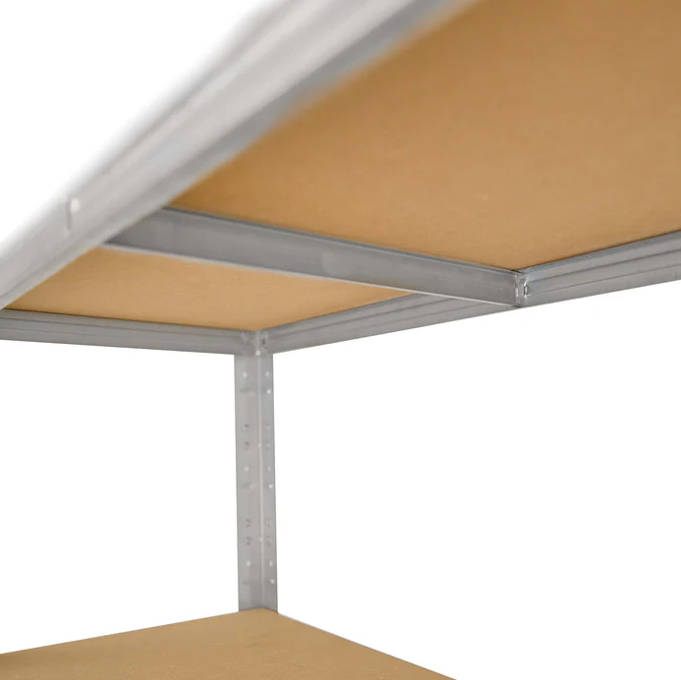 Polica s HDF doskou a výstuhou nosníka